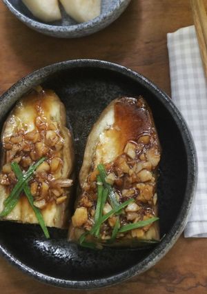 Foto resep Terong kukus siram bawang putih