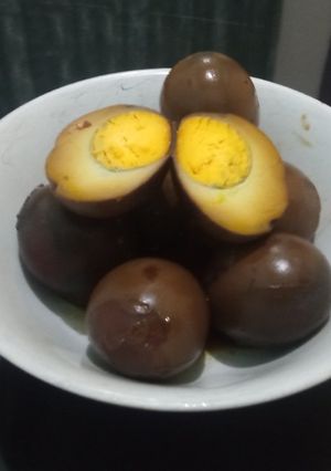Foto resep Telur pindang bumbu geprek aja