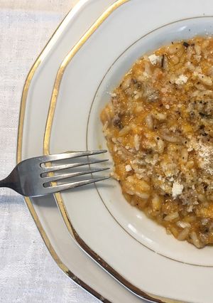 Foto di Risotto con zucca e salsiccia