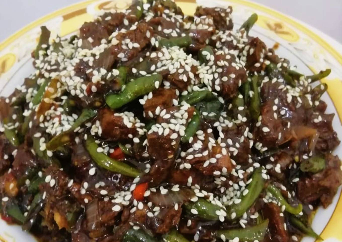 Daging sapi teriyaki