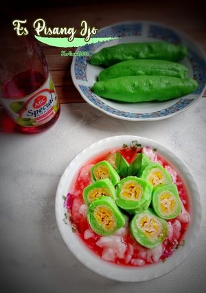 Foto resep Es Pisang Ijo Khas Makassar