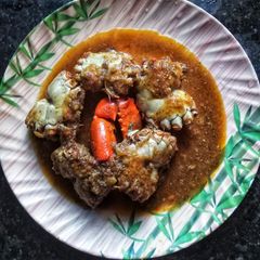 A picture of Crab Curry.