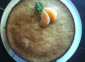 Una foto de Torta matera de mandarinas apta para celíacos, fácil y rápida!