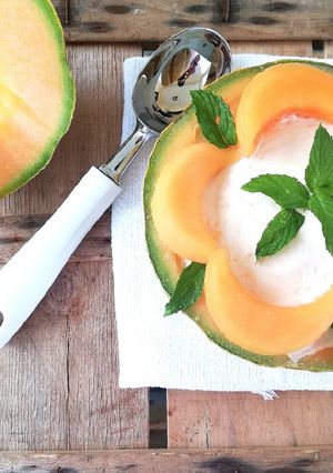 Foto di Gelato di melone cantalupo a modo mio #estateitaliana