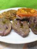 Filete de ternera con calabacín y tomate