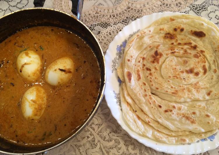 Home made Porotta (Kerala Paratha)