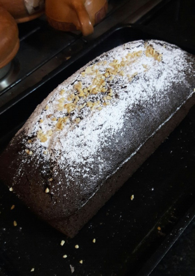 Una foto de Budín integral de chocolate y café
