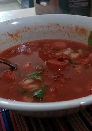 Una foto de Frijoles charros