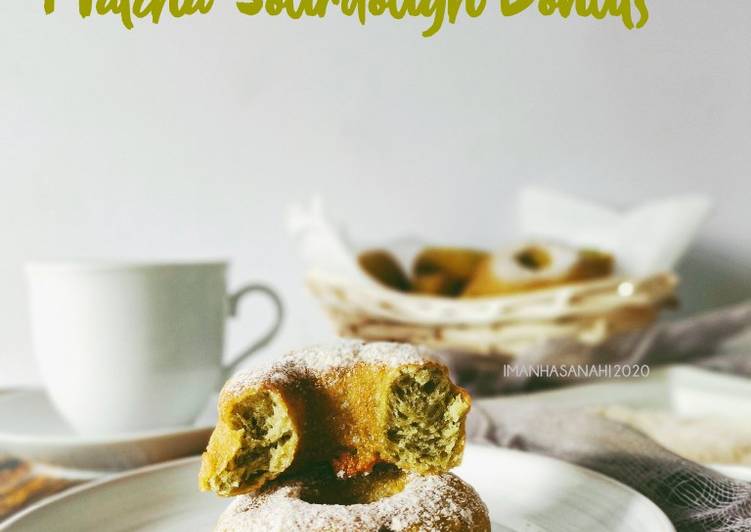 Resepi:  Matcha Sourdough Donuts  Lazat