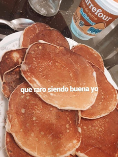 Una foto de Pancakes súper fácil!!