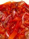 Antepasto de pimentão vermelho
