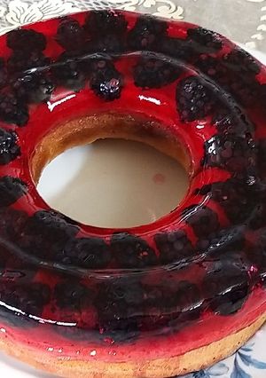 صورة لوصفة كيكة الجيلي