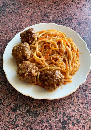 Фото Спагеті з фрикадельками🍝.