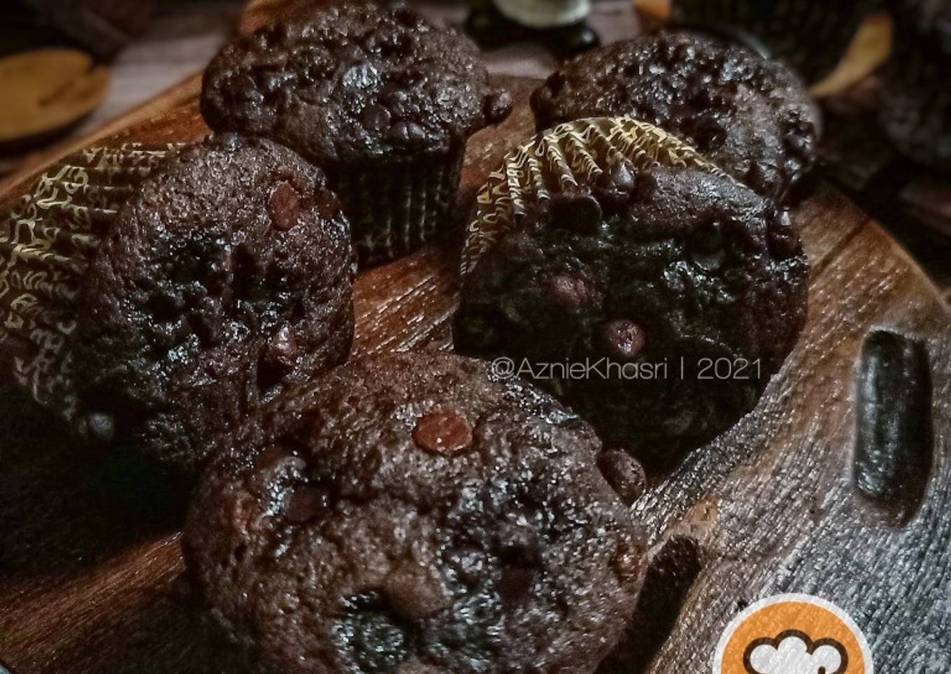 Chocolate banana muffins
