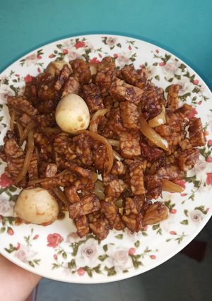 Foto resep 20. Tempe Kecap Telur Puyuh