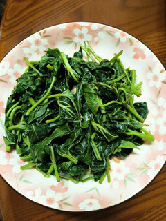 鵝油香蔥拌地瓜葉(快速上菜) 的食譜成品照片