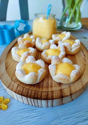 Une photo de Mini tartelettes feuilletées au citron