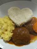 Asado de Pejerrey (Carne) y puré modo peruano