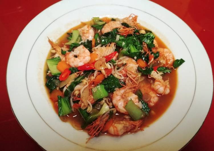 Tumis Pokcoy Udang