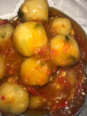 Langkah Gampang Menyiapkan Resep Cilok dadakan pedas manis(bumbu seblak) yang  Bikin Ketagihan Anti Ribet, Lezat Sekali