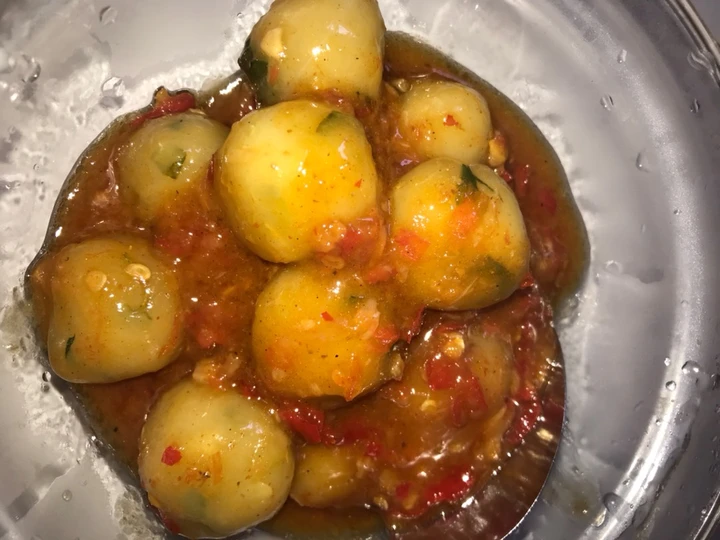 Langkah Gampang Menyiapkan Resep Cilok dadakan pedas manis(bumbu seblak) yang  Bikin Ketagihan Anti Ribet, Lezat Sekali