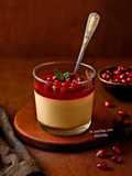 Mousse al Melograno con Gelatina e Semi Croccanti