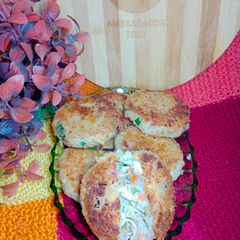 A picture of Cheesy chicken Cutlets.
