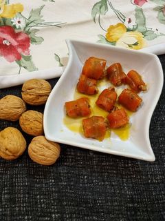 عکسی از دستور مربای هویج با گردو
