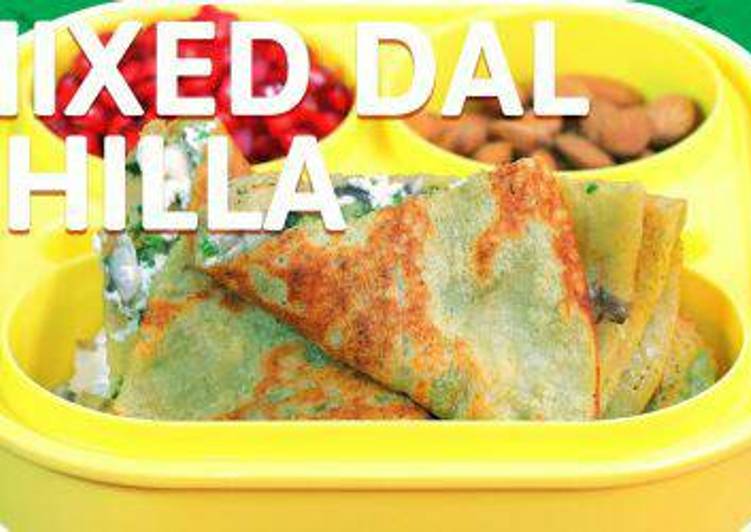Steps to Make Homemade Mixed Dal Chilla-