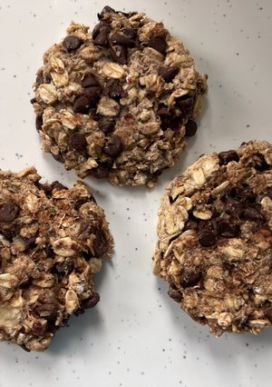 Banán, zabpehely, csoki recept fotója