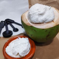 A picture of Tender coconut pudding.