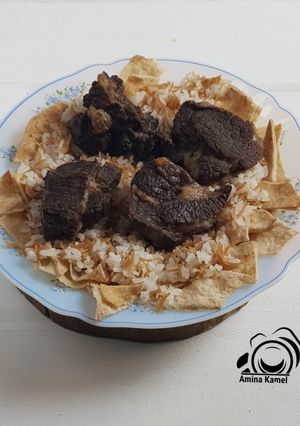 صورة لوصفة الفتة العرايشي