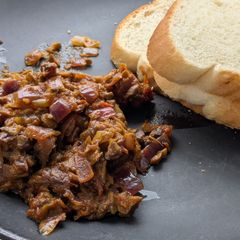 A picture of Mushroom Kheema.
