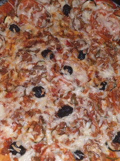 Una foto de Pizza vegetal