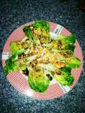 Cogollitos de lechuga con ajo