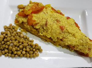 Una foto de Filet de merluza al curry!.
