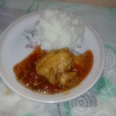 A picture of Royko chicken stew.