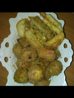 A picture of Yam with yam balls.