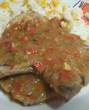 Chuletas de cerdo en salsa agridulce