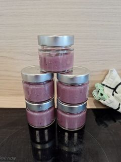 Une photo de Compote banane myrtille