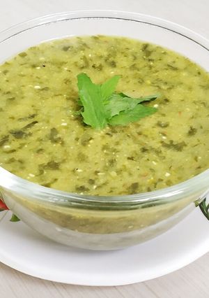 A picture of Bathua ki gheri bhaji.