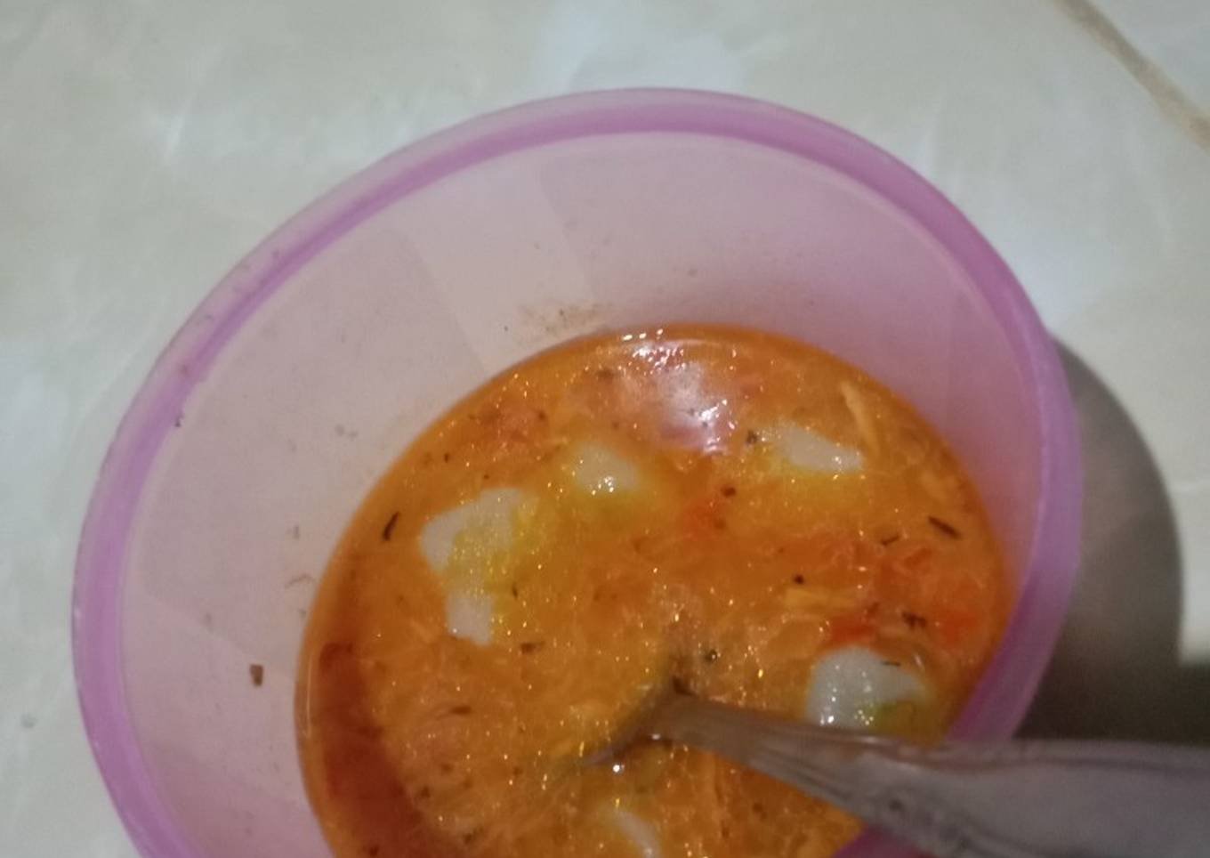 Resep Cilok kuah pedas Anti Gagal