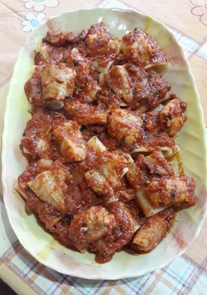 Foto di Paccheri al sugo di cernia