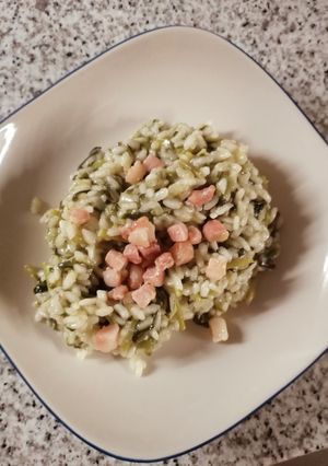 Foto di Risotto sclupit, cavolo nero e pancetta