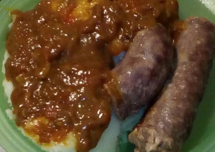 How to Prepare Perfect Pap, gravy and boerewors