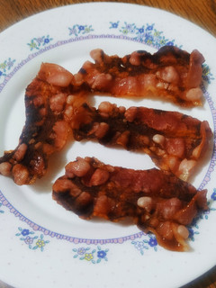 Una foto de Crispy Bacon o Bacon crujiente