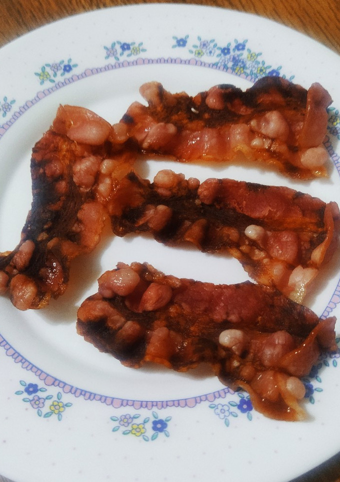 Una foto de Crispy Bacon o Bacon crujiente