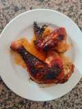 Pollo al horno con soja y miel