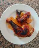 Pollo al horno con soja y miel