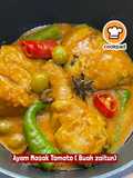 👩‍🍳Ayam Masak Tomato (Buah zaitun)